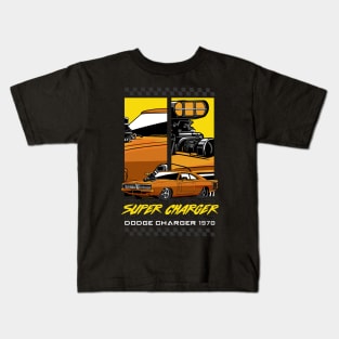 V8 Charger SRT Car Kids T-Shirt